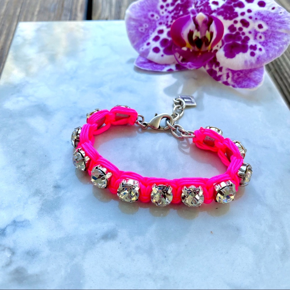 DANNIJO Ellen Pink Crystal Bracelet NWT - Picture 6 of 17